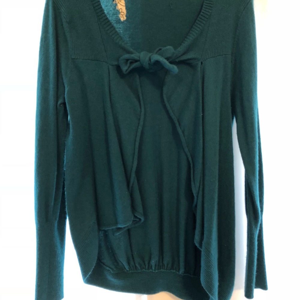 ANTHROPOLOGIE teal cardigan